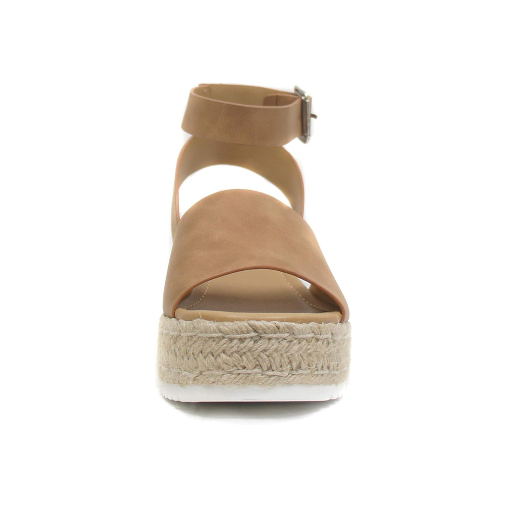 Sandali Espadrillas Zeppa Flatform con Cinturino