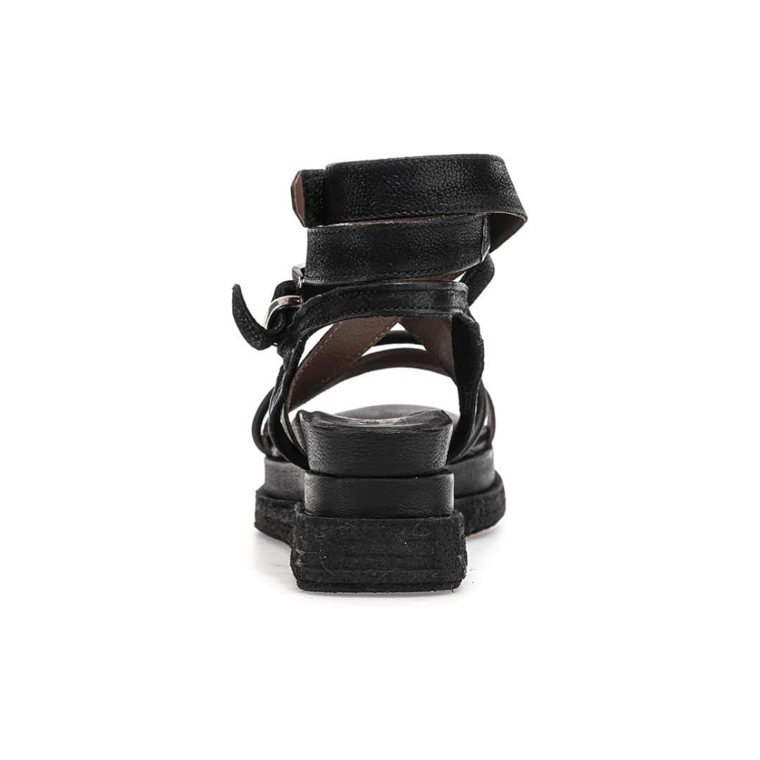 Sandali donna pelle eleganti nero raffinato