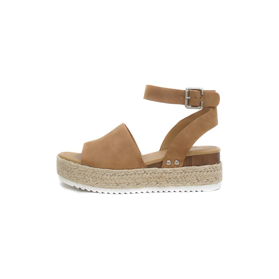 Sandali Espadrillas Zeppa Flatform con Cinturino