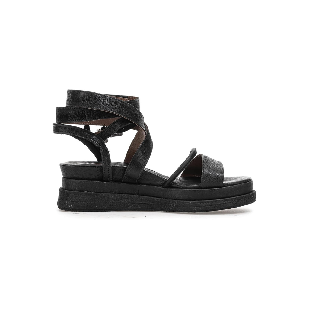 Sandali donna pelle eleganti nero raffinato